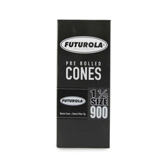 Futurola Cones - 1 1/4 - Classic White - Non-Printed Tip - 900ct - Discreet Smoker