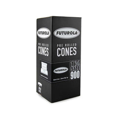 Futurola Cones - 1 1/4 - Classic White - Non-Printed Tip - 900ct - Discreet Smoker
