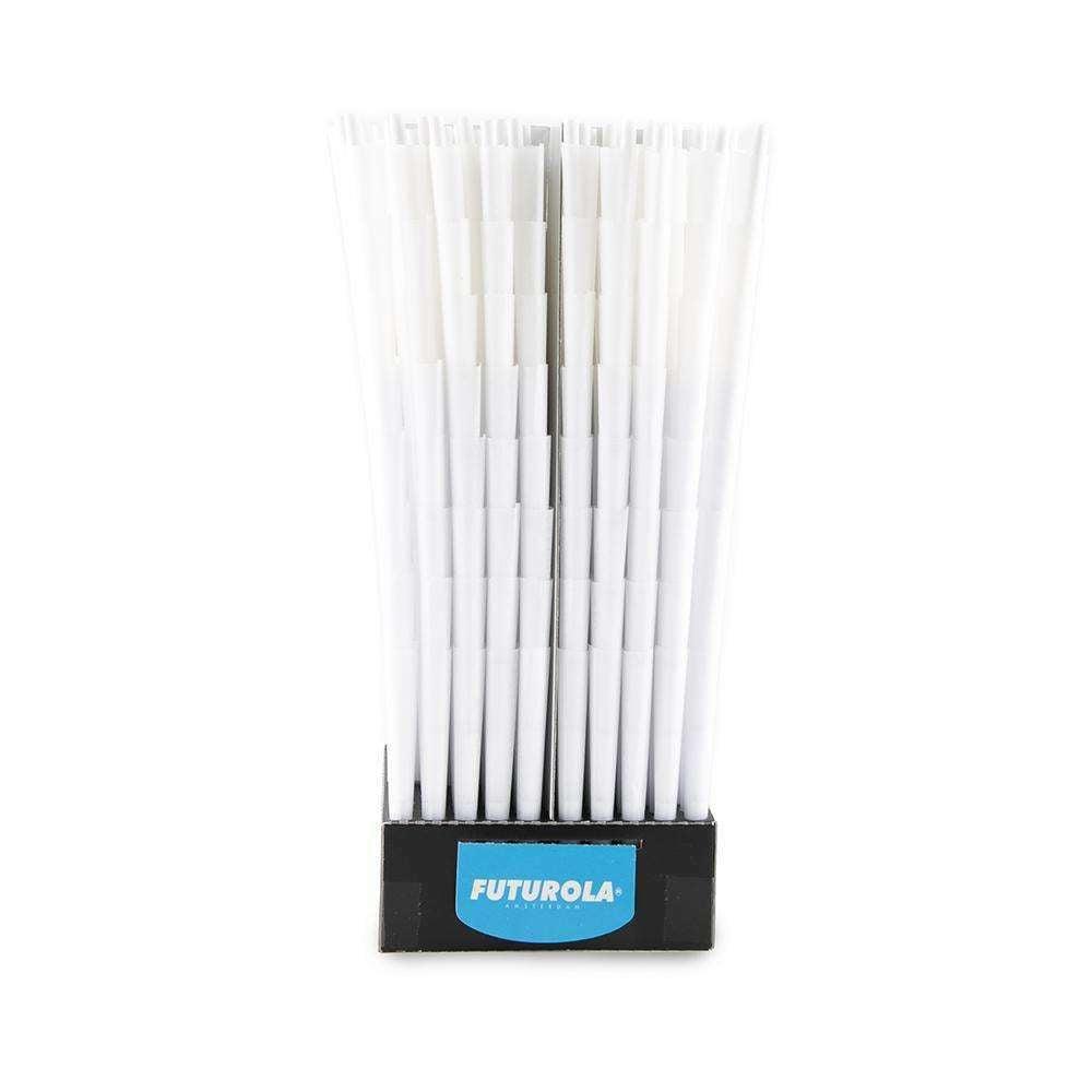 Futurola Cones - King Size - Classic White - Non-Printed Tip - 800ct - Discreet Smoker