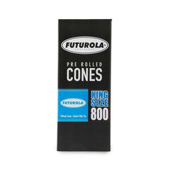 Futurola Cones - King Size - Classic White - Non-Printed Tip - 800ct - Discreet Smoker