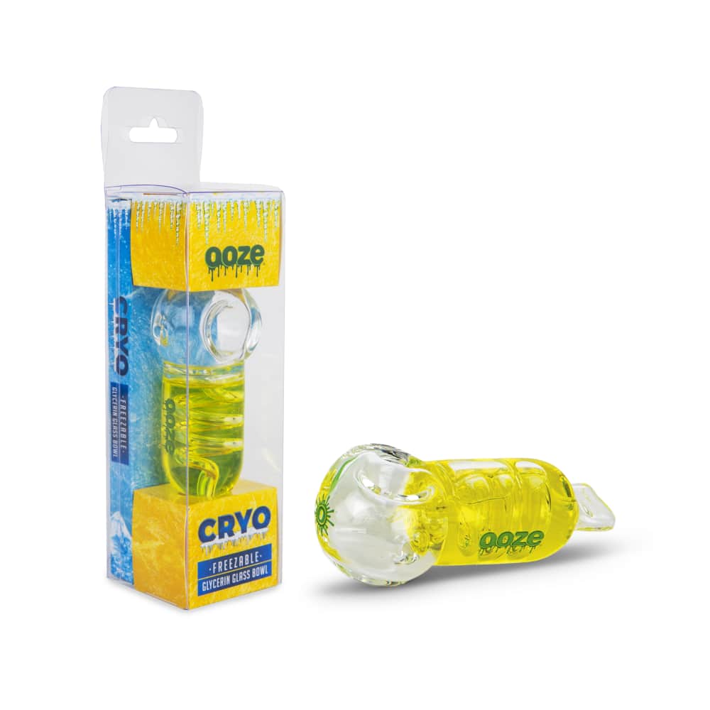 Ooze Cryo Freezable Glycerin Glass Bowl - Discreet Smoker