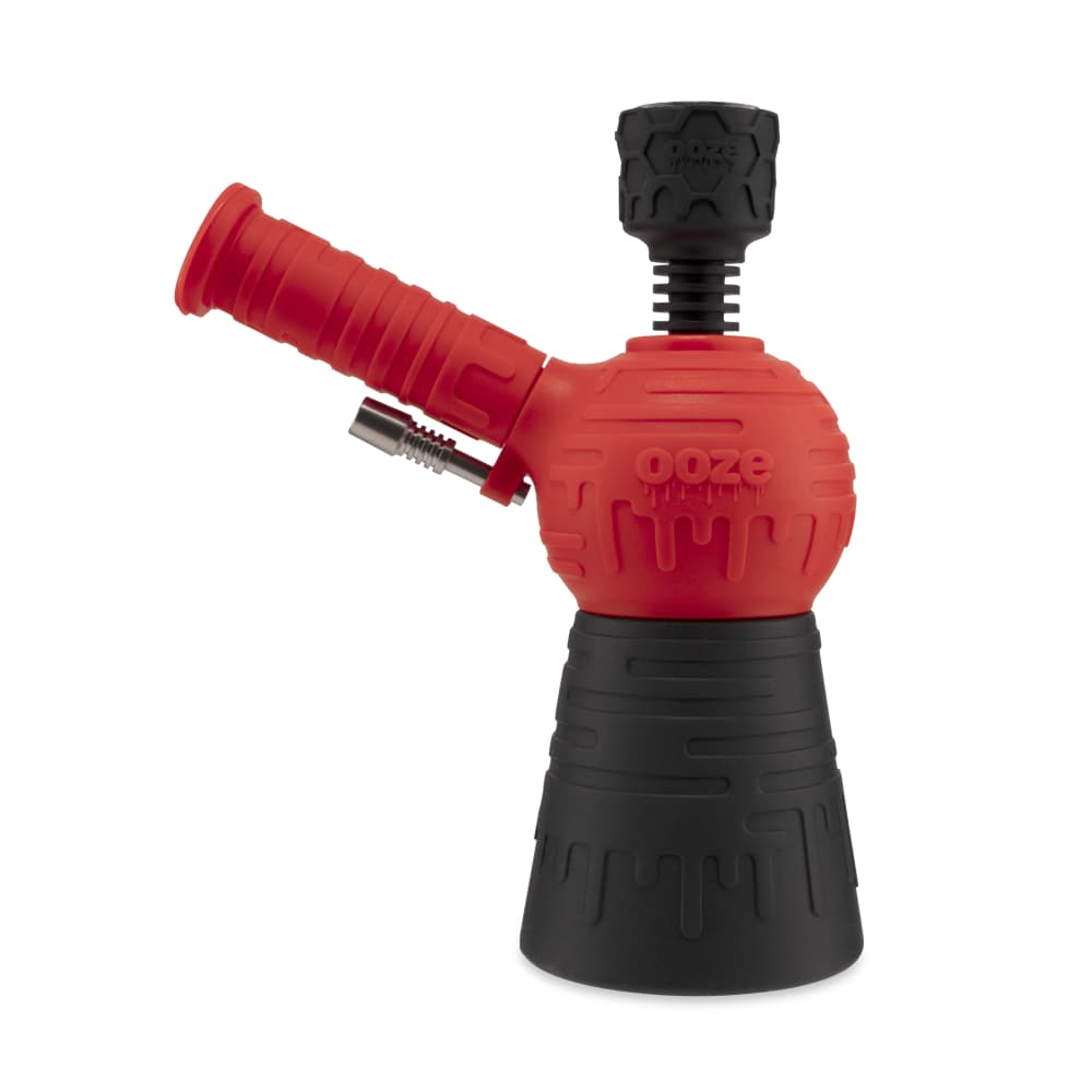 Ooze Blaster Silicone Glass 4-in-1 Hybrid Water Pipe and Dab Straw - Discreet Smoker