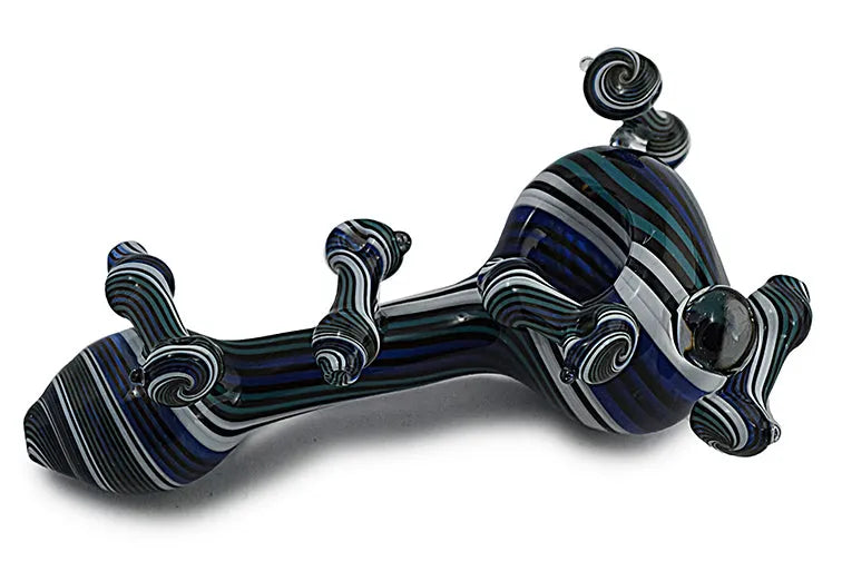 Built-in Miniature Pipes on Wig Wag Pipe - Discreet Smoker