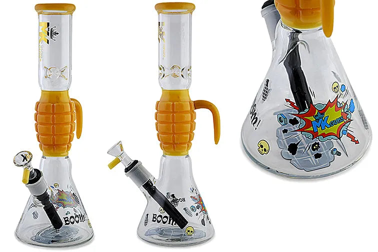 MK Glass Grenade Water Pipe - Discreet Smoker
