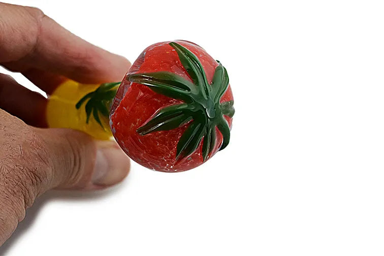 Rasta Leaf Glass Pipe - Discreet Smoker