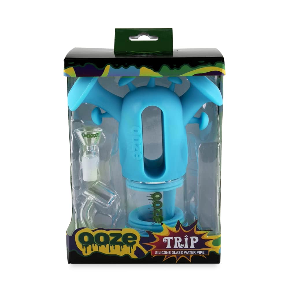 Ooze Trip Pipe Silicone Bubbler - Discreet Smoker