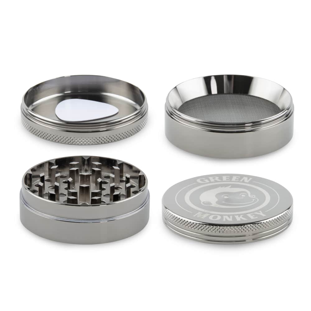 Green Monkey Grinder - Capuchin 4pc - 63mm - Discreet Smoker