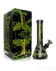 GEAR Premium x Creature 12" 7mm Limited Edition Hell Sidekick Bong - Discreet Smoker