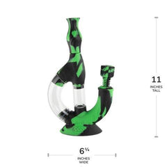 Ooze Echo Silicone Water Pipe - Discreet Smoker