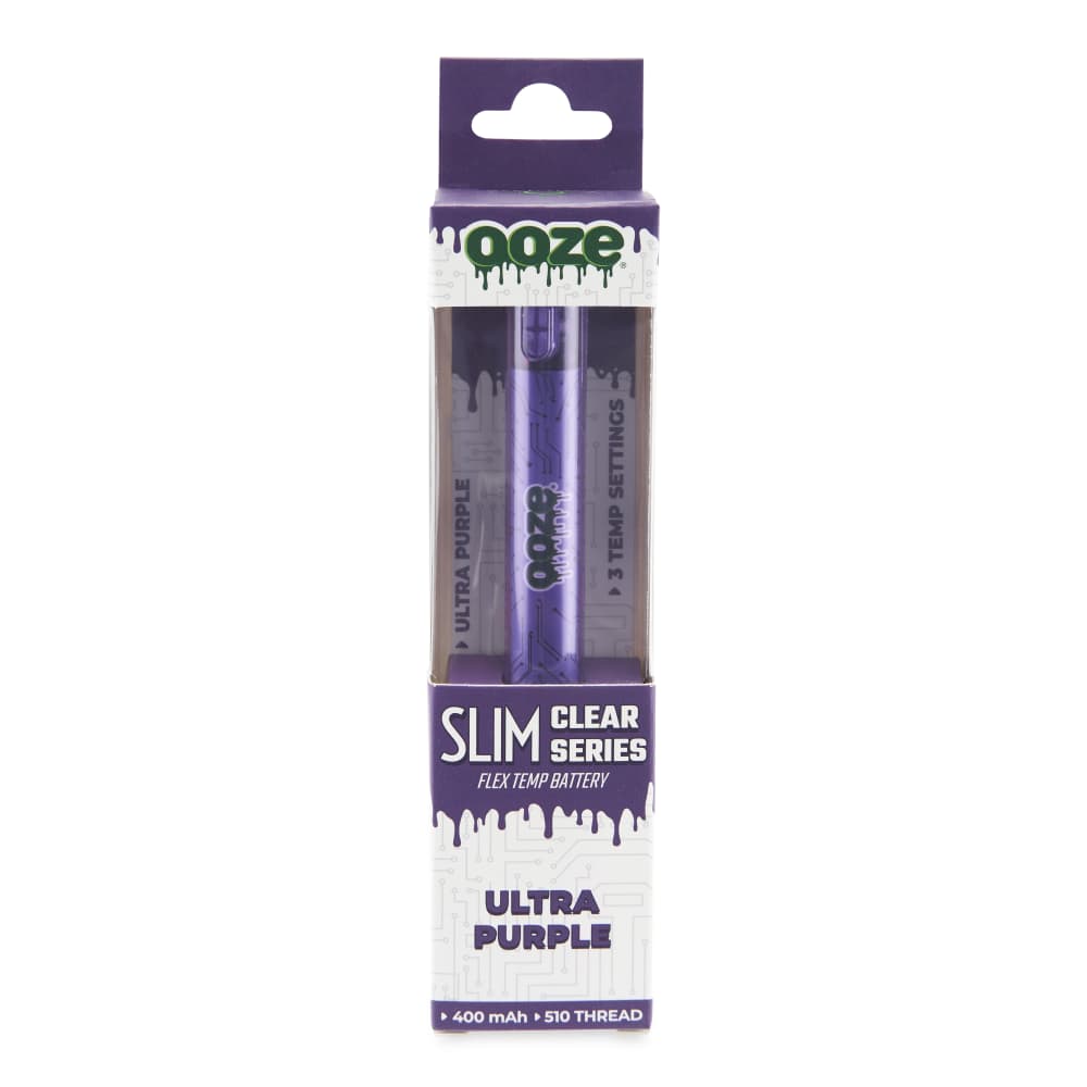 Slim Clear Series Transparent 510 Vape Battery - Discreet Smoker