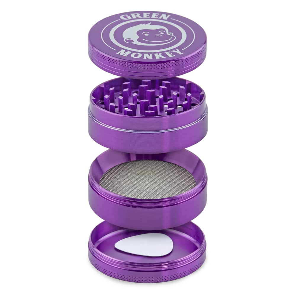 Green Monkey Grinder - Capuchin 4pc - 63mm - Discreet Smoker