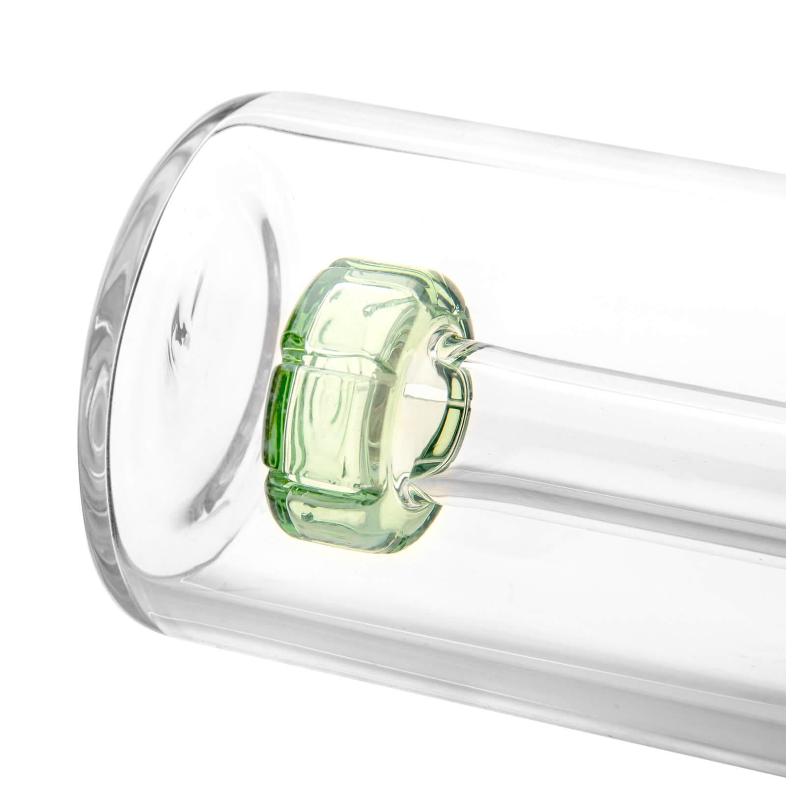 18mm Ash Catcher 45 Degree Green - Discreet Smoker