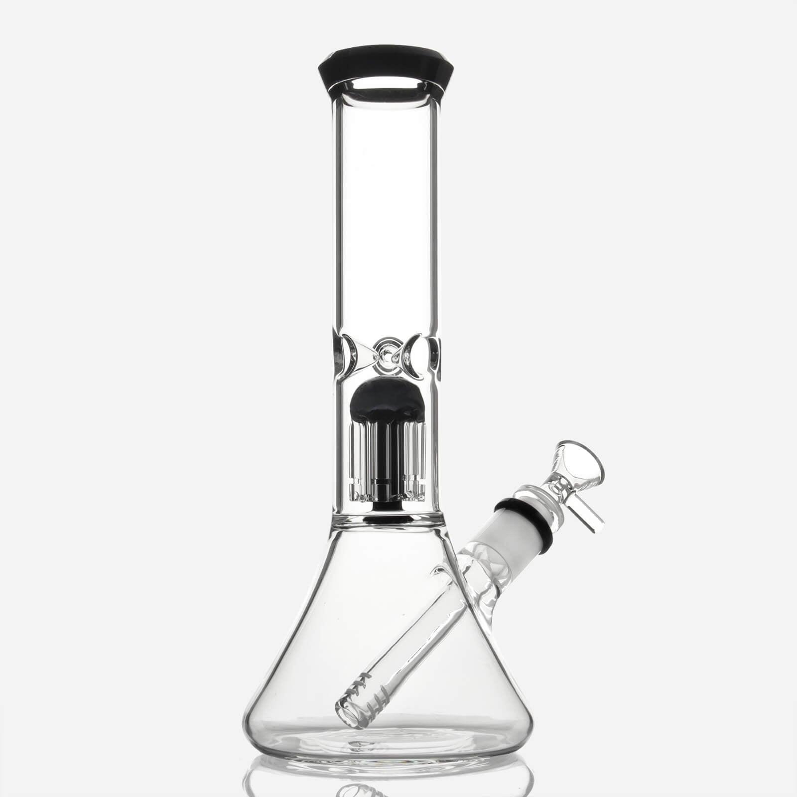 11-inch Glass Beaker Bong with Tree Perc - Discreet Smoker