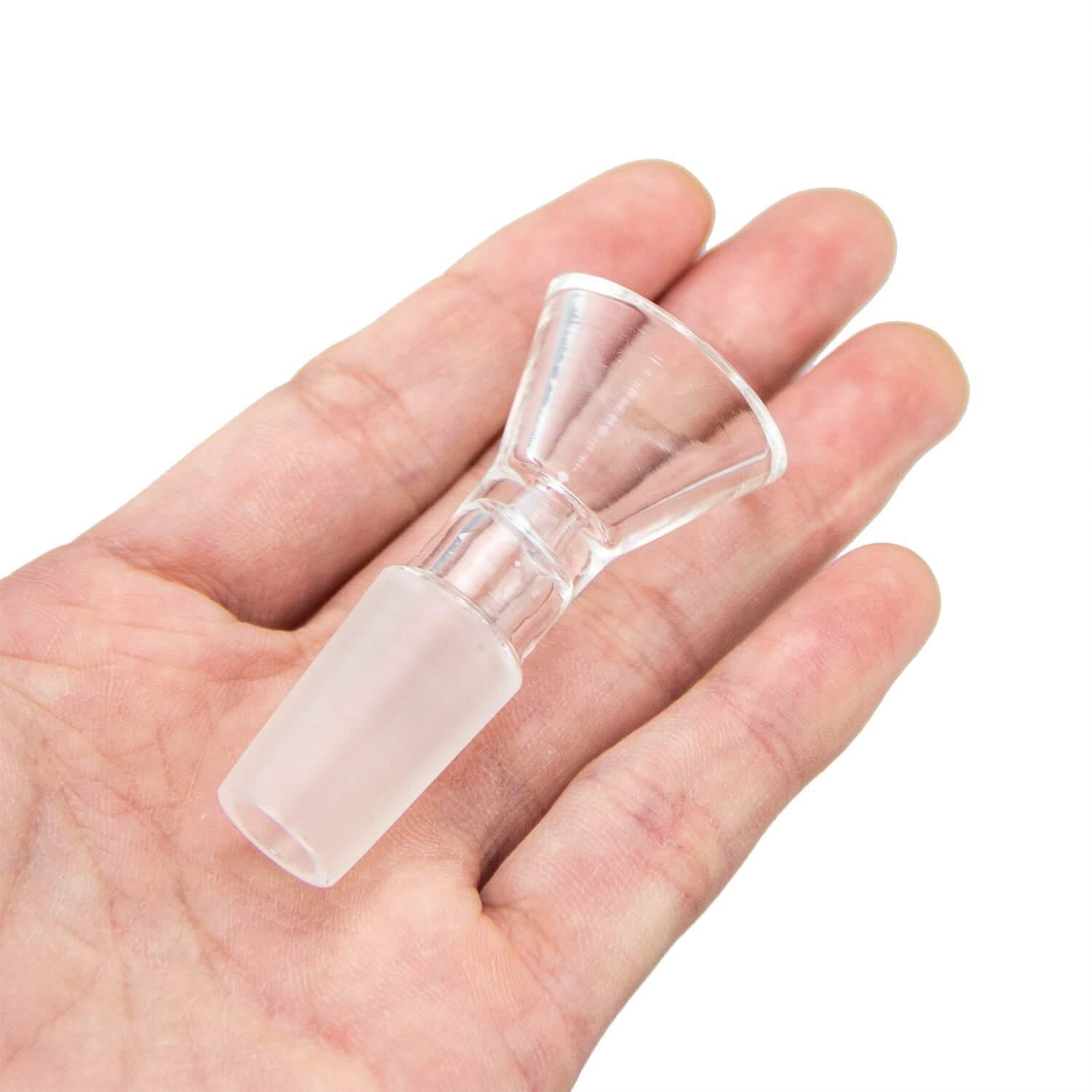Clear Glass Bowl Set - 14mm (2PCS) - Discreet Smoker