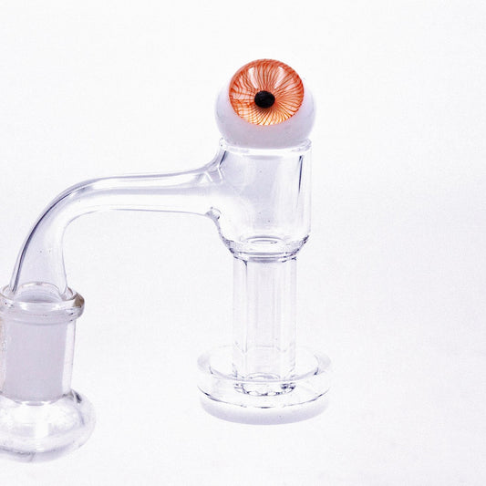 Glass Eyeball Terp Marble Cap - Discreet Smoker