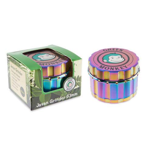 Green Monkey Grinder - Javan 4pc - 63mm - Discreet Smoker