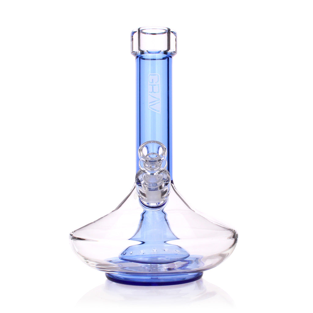 GRAV FISSION DOWNSTEM PERC SMALL WIDE BASE BONG - Discreet Smoker