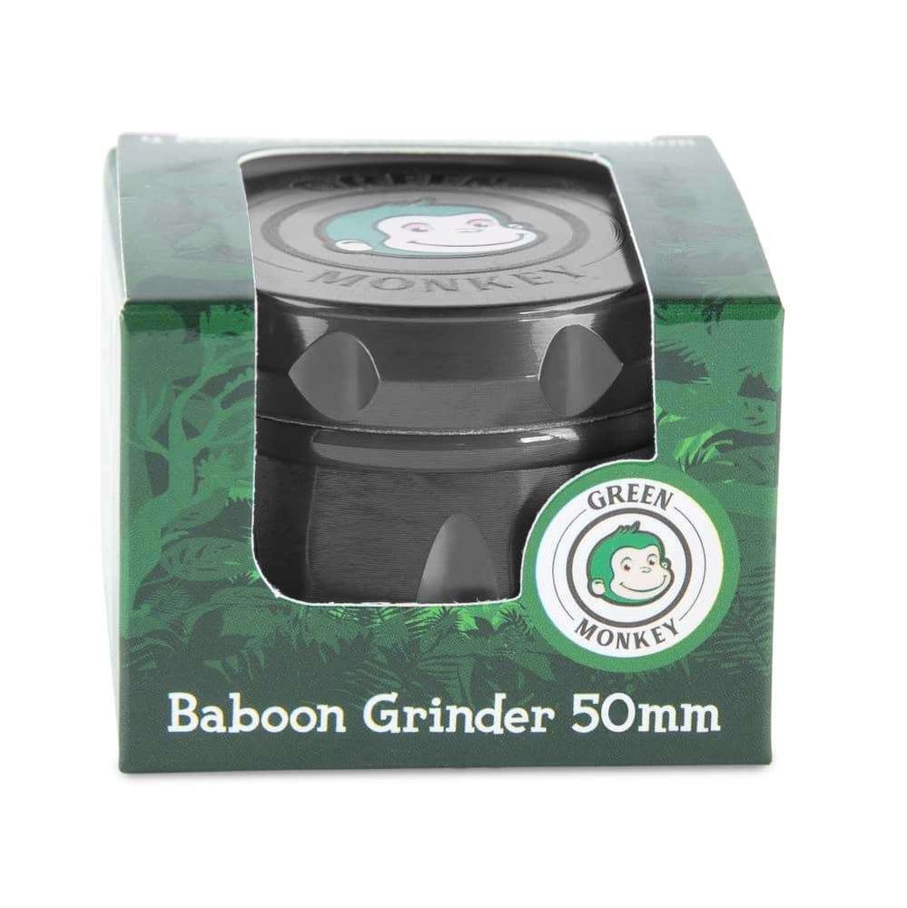 Green Monkey Grinder - Baboon Crown 4pc - 50mm - Discreet Smoker