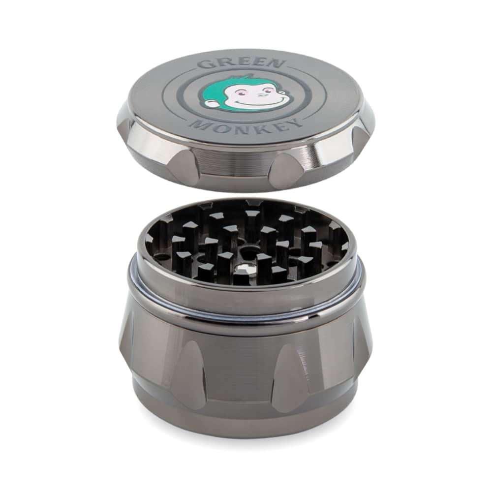 Green Monkey Grinder - Baboon Crown 4pc - 50mm - Discreet Smoker