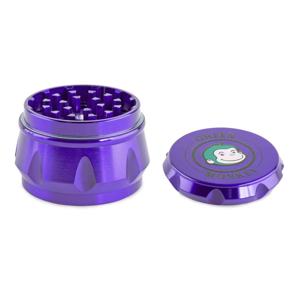 Green Monkey Grinder - Baboon Crown 4pc - 50mm - Discreet Smoker