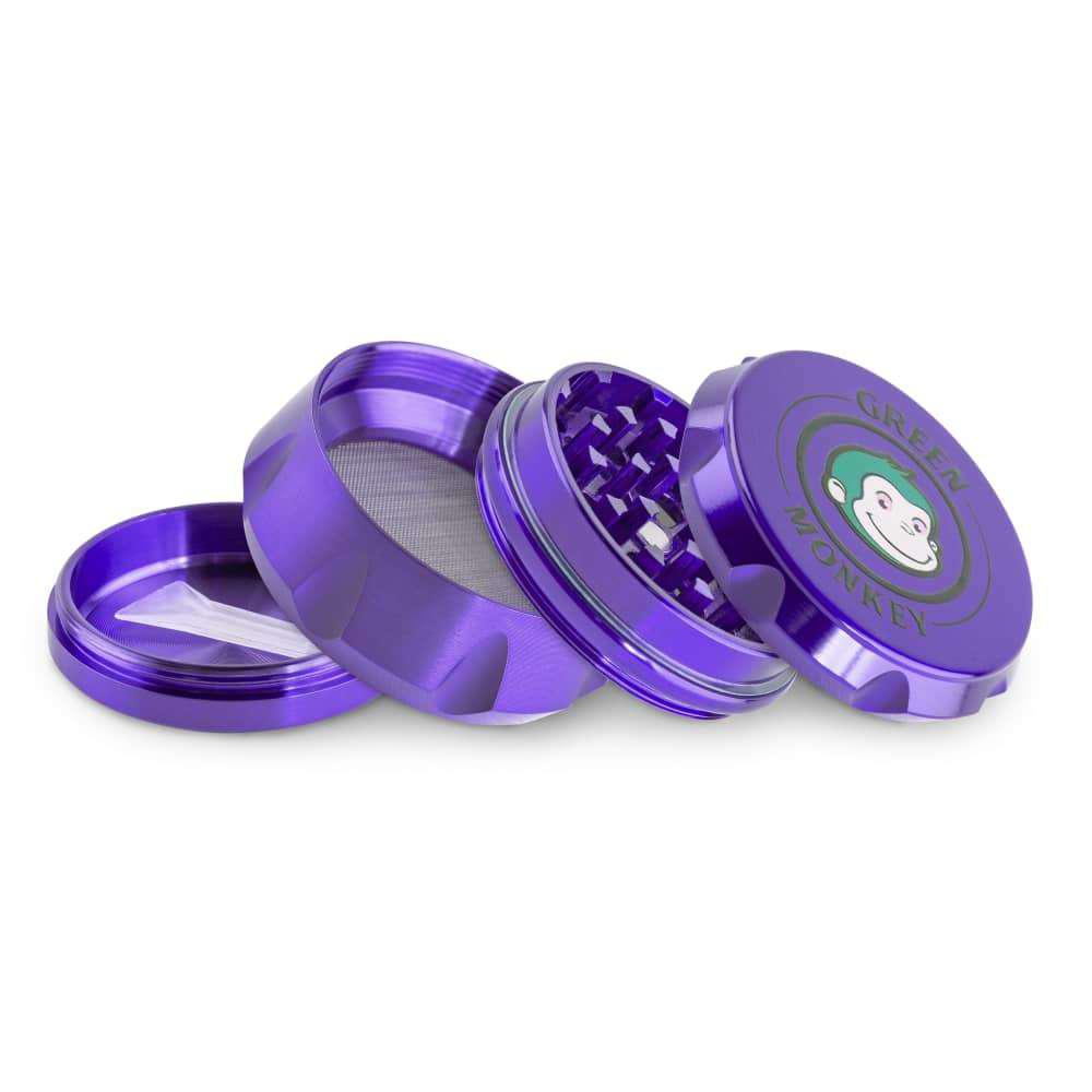 Green Monkey Grinder - Baboon Crown 4pc - 50mm - Discreet Smoker