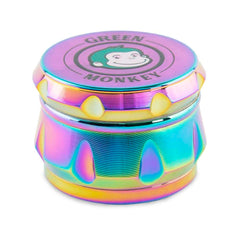 Green Monkey Grinder - Baboon Crown 4pc - 50mm - Discreet Smoker
