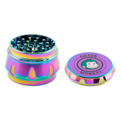 Green Monkey Grinder - Baboon Crown 4pc - 50mm - Discreet Smoker