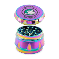 Green Monkey Grinder - Baboon Crown 4pc - 50mm - Discreet Smoker