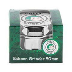 Green Monkey Grinder - Baboon Crown 4pc - 50mm - Discreet Smoker