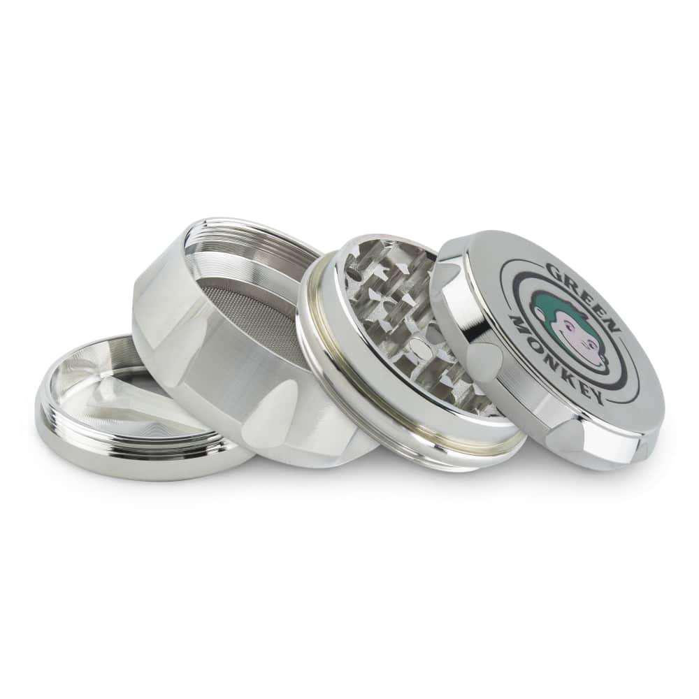 Green Monkey Grinder - Baboon Crown 4pc - 50mm - Discreet Smoker