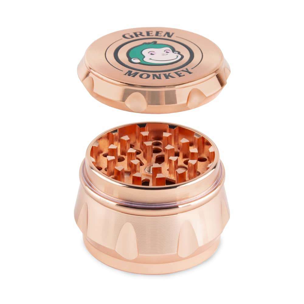 Green Monkey Grinder - Baboon Crown 4pc - 50mm - Discreet Smoker