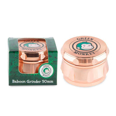 Green Monkey Grinder - Baboon Crown 4pc - 50mm - Discreet Smoker