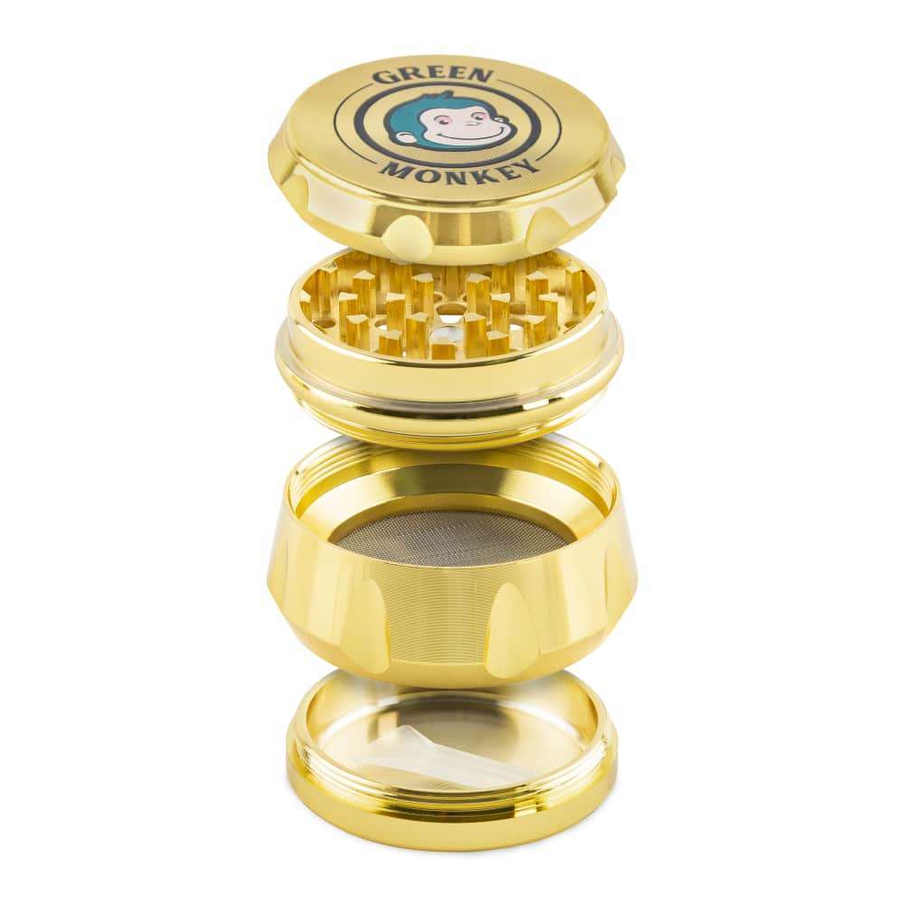 Green Monkey Grinder - Baboon Crown 4pc - 50mm - Discreet Smoker