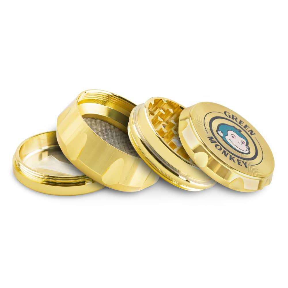 Green Monkey Grinder - Baboon Crown 4pc - 50mm - Discreet Smoker