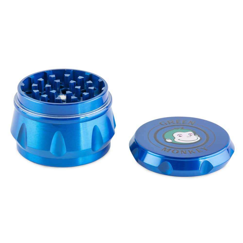 Green Monkey Grinder - Baboon Crown 4pc - 50mm - Discreet Smoker