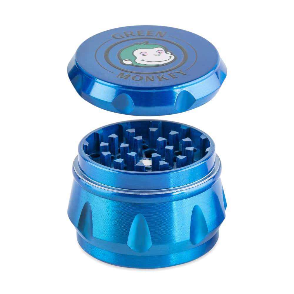 Green Monkey Grinder - Baboon Crown 4pc - 50mm - Discreet Smoker