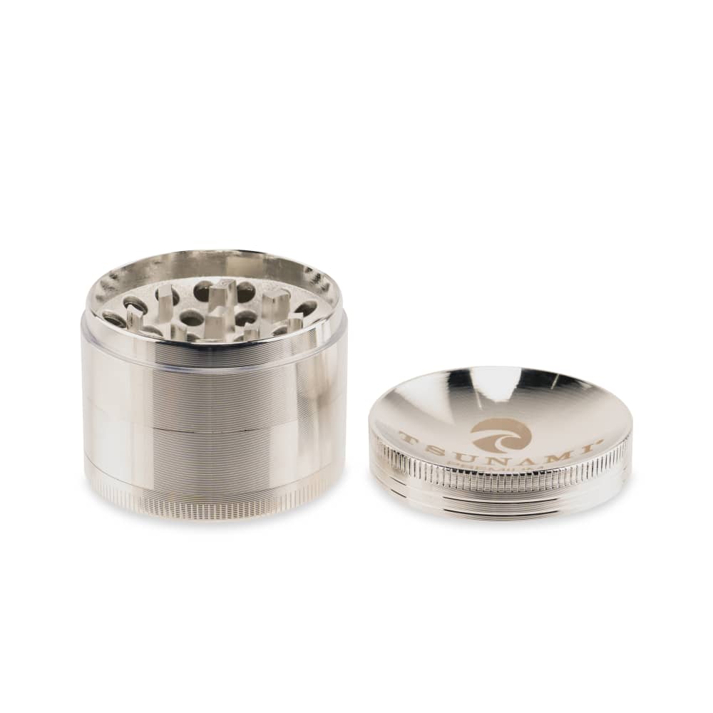 Tsunami Sunken Top 50mm 4-Piece Grinder - Discreet Smoker
