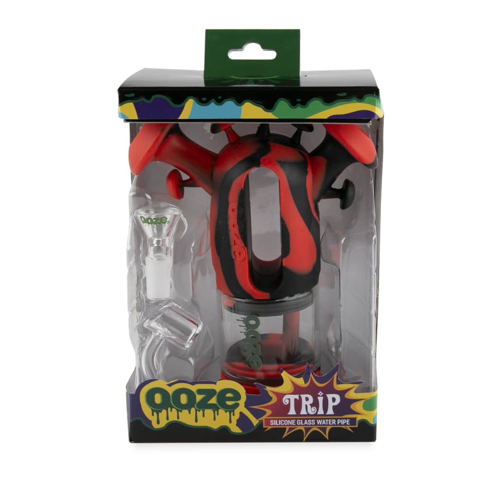 Ooze Trip Pipe Silicone Bubbler - Discreet Smoker