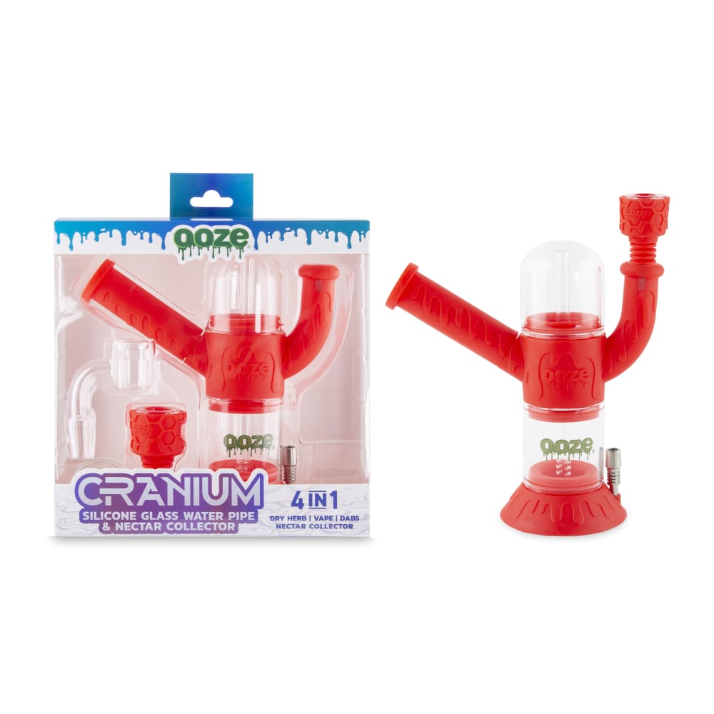 Ooze Cranium Silicone 4-in-1 Hybrid Water Pipe - Discreet Smoker