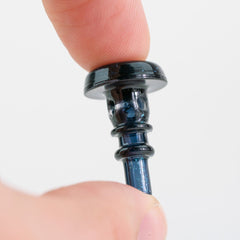 Empire Glassworks PuffCo Peak Pro 3D XL Chamber Glass Joystick Cap - Black Nebula - Discreet Smoker