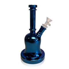 BELL SHAPED METALLIC GLASS BONG - Discreet Smoker
