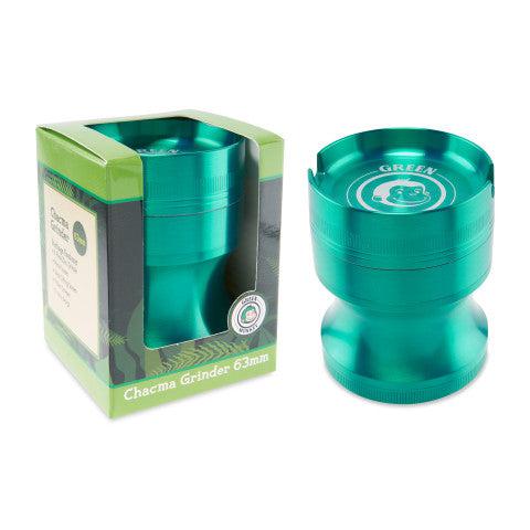 Green Monkey Grinder - Chacma 4pc with Ashtray - 63mm - Discreet Smoker