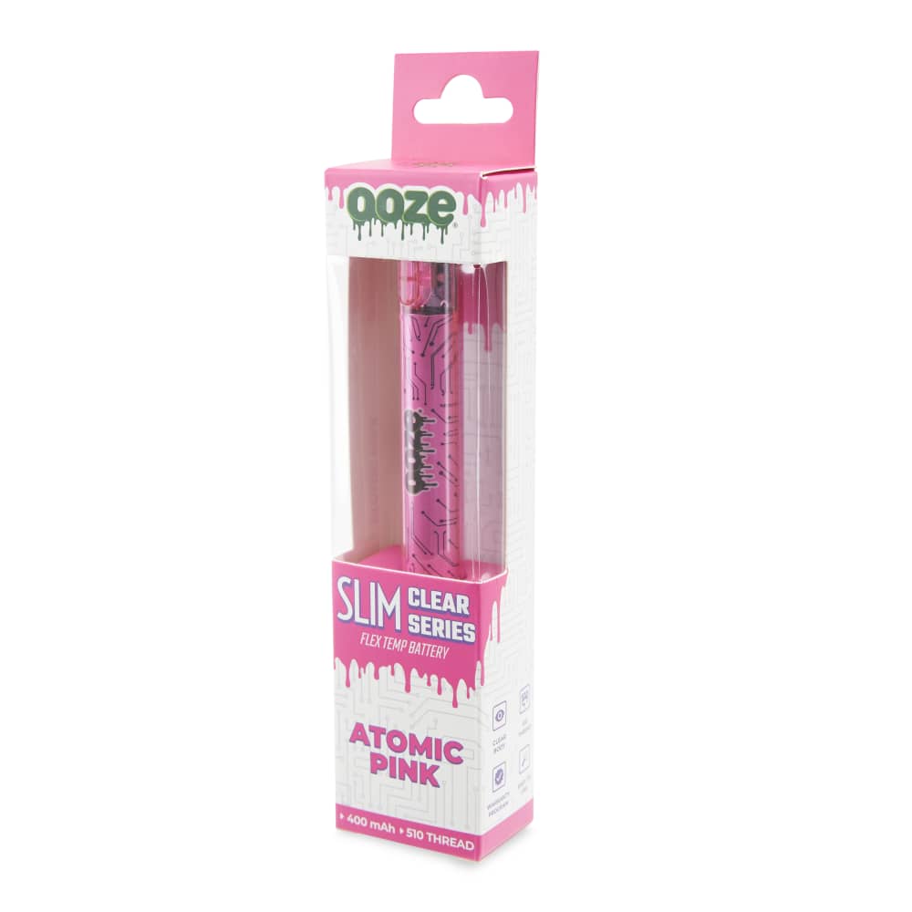 Slim Clear Series Transparent 510 Vape Battery - Discreet Smoker