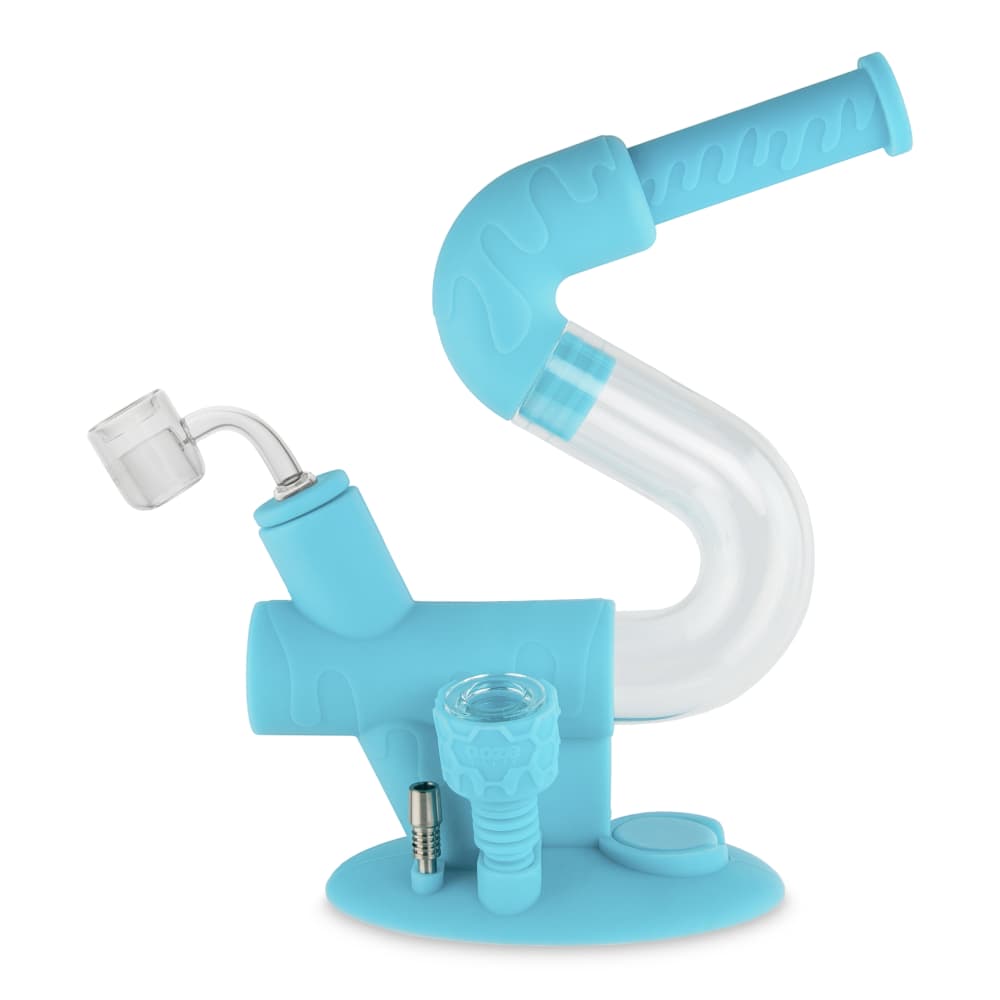 Ooze Swerve Silicone Water Pipe - Discreet Smoker