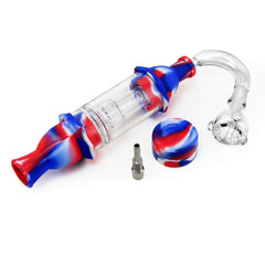 Silicone Glass Dab Straw Full Kit - Discreet Smoker