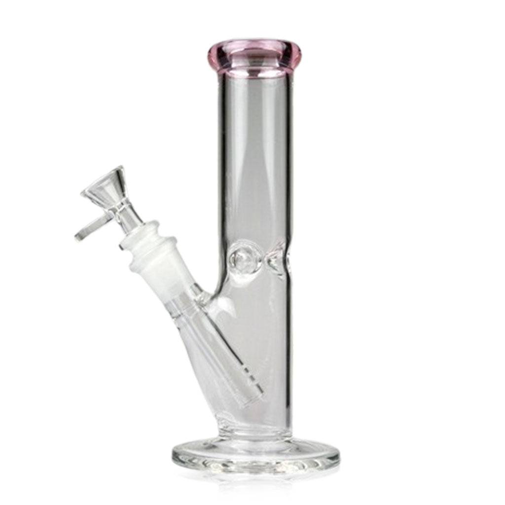 8 INCH COLOR TIP TUBE BONG - Discreet Smoker
