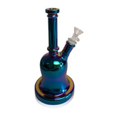 BELL SHAPED METALLIC GLASS BONG - Discreet Smoker