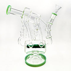 DUAL COIL INLINE BARREL RECYCLER RIG - Discreet Smoker