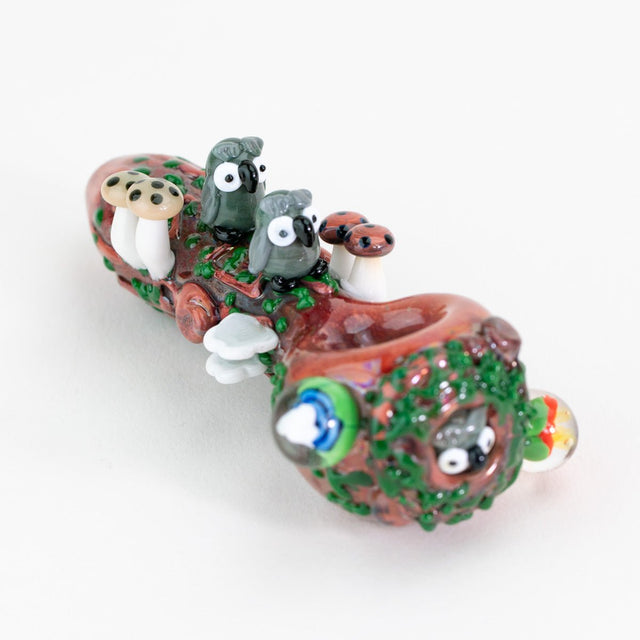 Empire Glassworks Hootie's Forest Small Spoon Pipe - Discreet Smoker