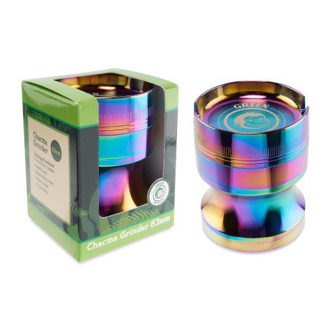 Green Monkey Grinder - Chacma 4pc with Ashtray - 63mm - Discreet Smoker